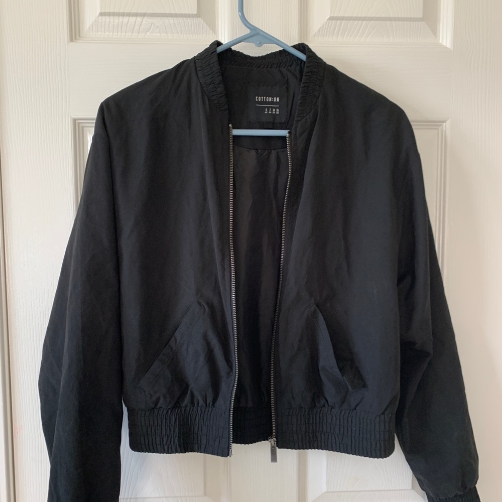 Black Bomber Jacket